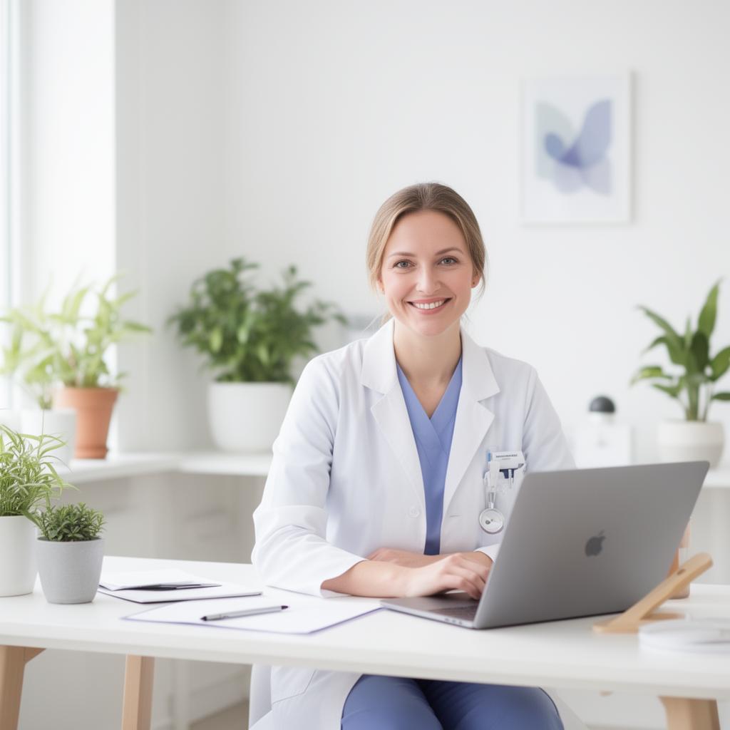 Nutricionista en consulta